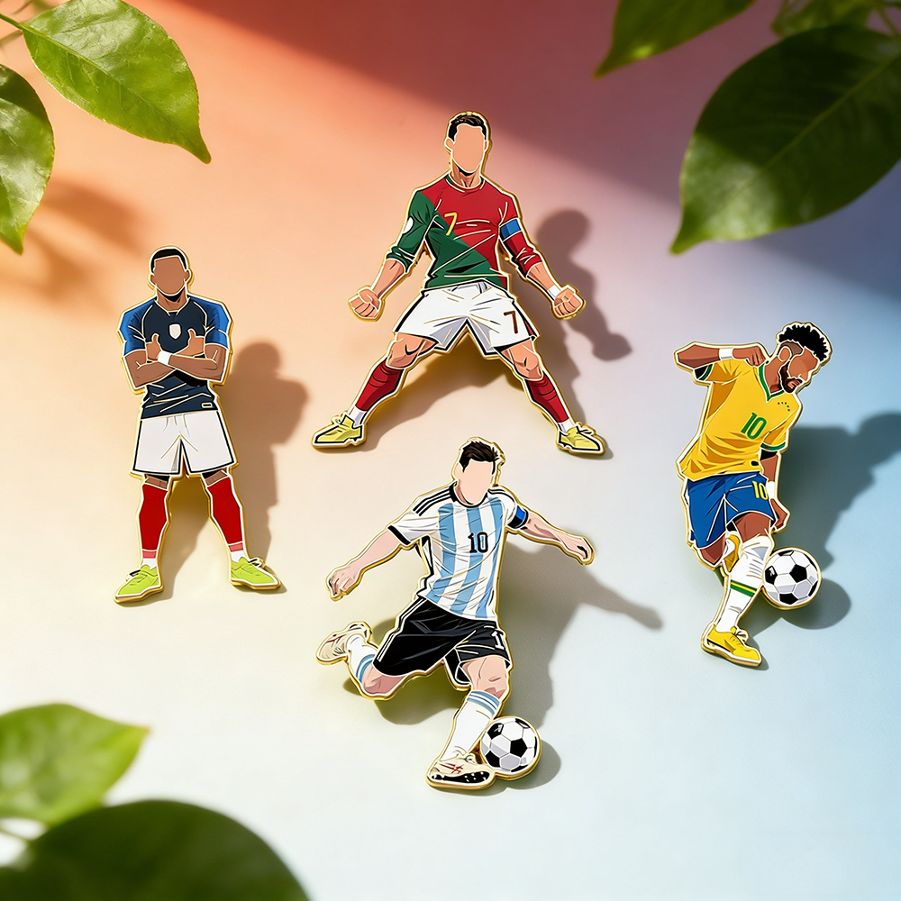 4pcs Football Pin Set Cool Sta – Jewelry Making Kit Professional recenzja i cena