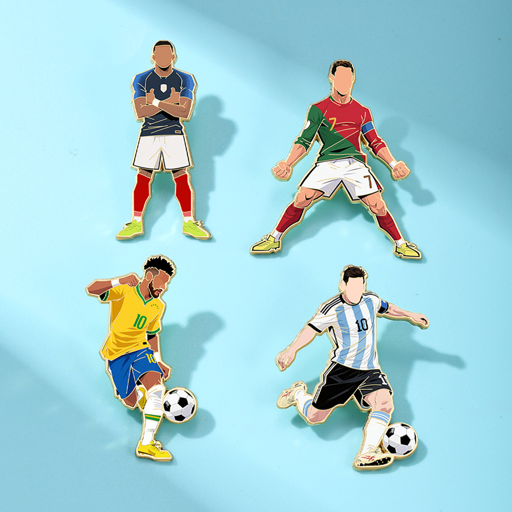 4pcs Football Pin Set Cool Sta – Jewelry Making Kit Professional recenzja i cena