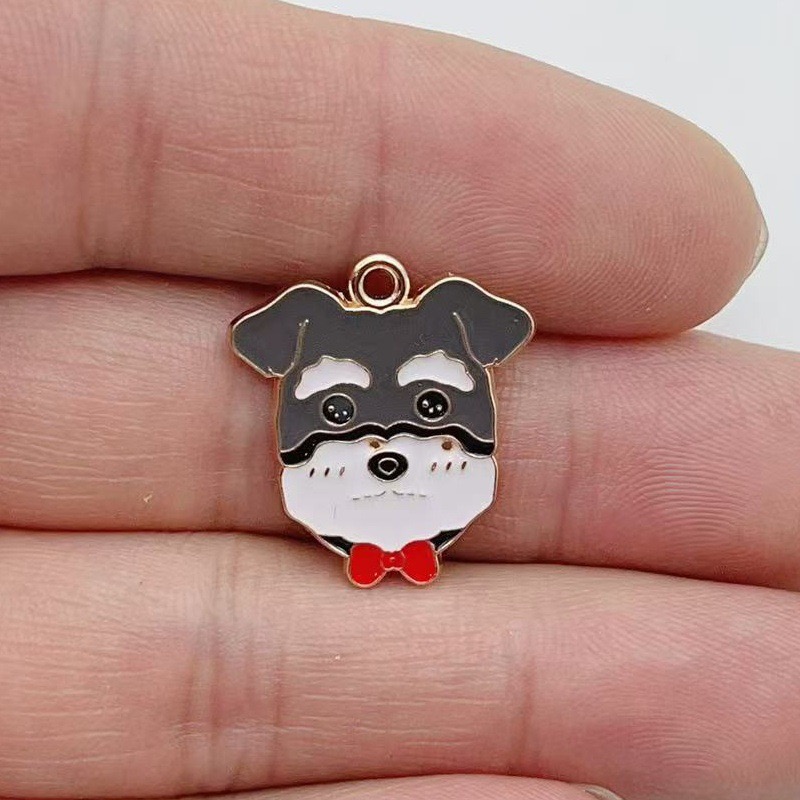 12pcs cartoon pet spotted dog  – Jewelry Making Jewelry recenzja i cena