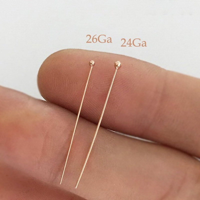 14K Rose Gold Filled Ball Head – Jewelry Making Wire recenzja i cena