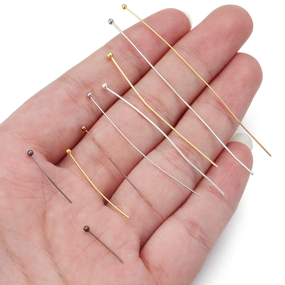 100/200pcs Copper Ball Head Pi – Jewelry Making Head Pins recenzja i cena