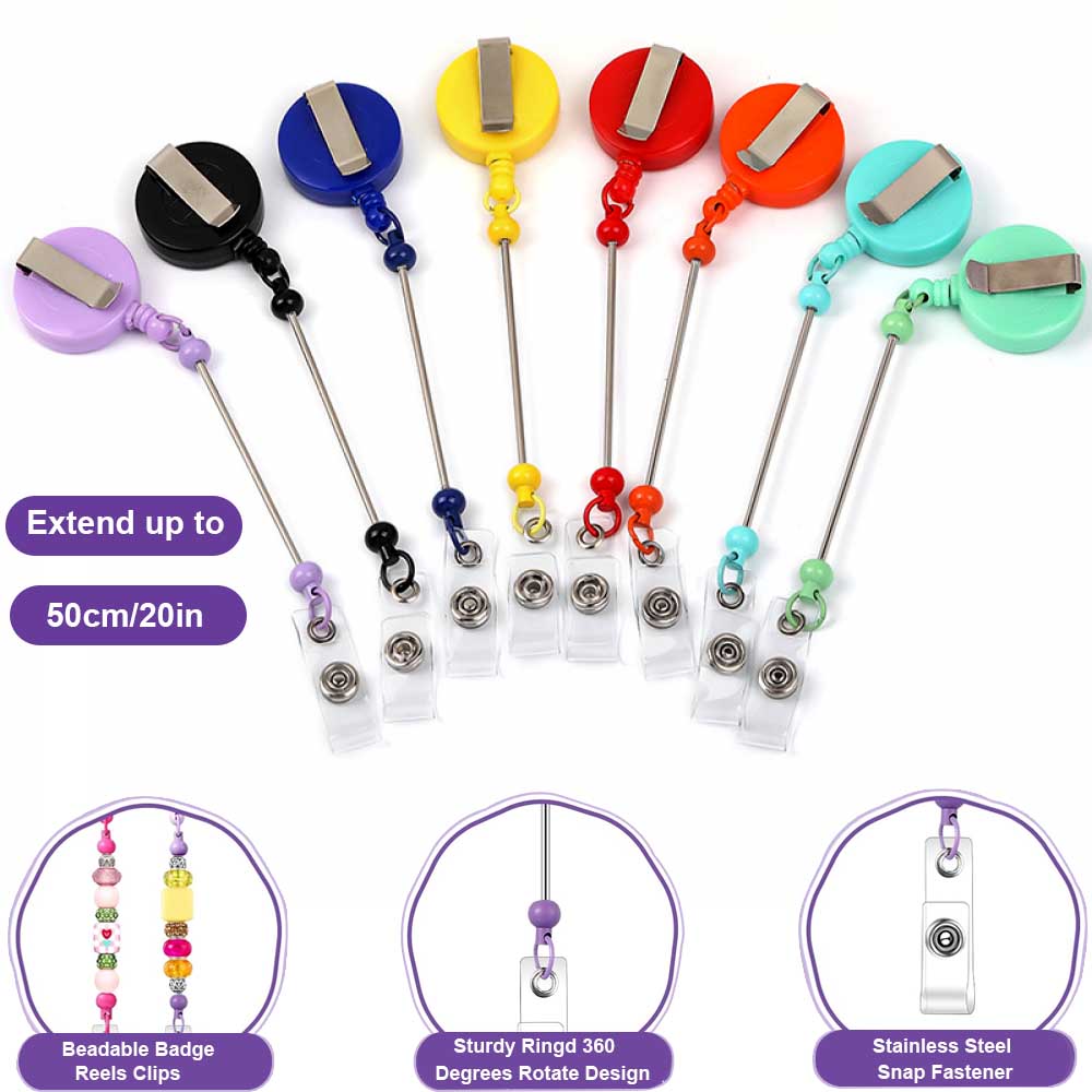 1-3 Pcs Beadable Badge Reels w – Jewelry Making Jewelry recenzja i cena