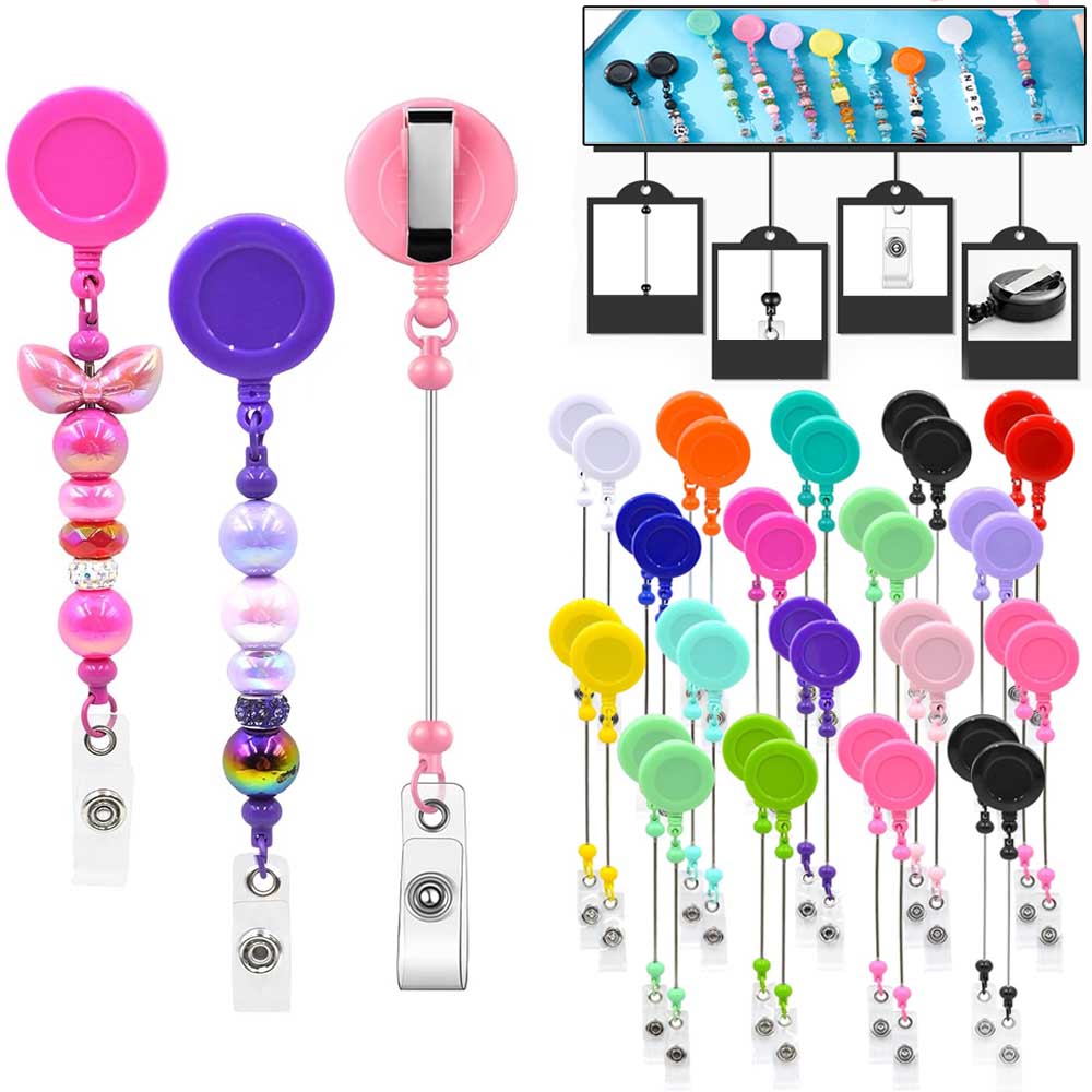 1-3 Pcs Beadable Badge Reels w – Jewelry Making Jewelry recenzja i cena