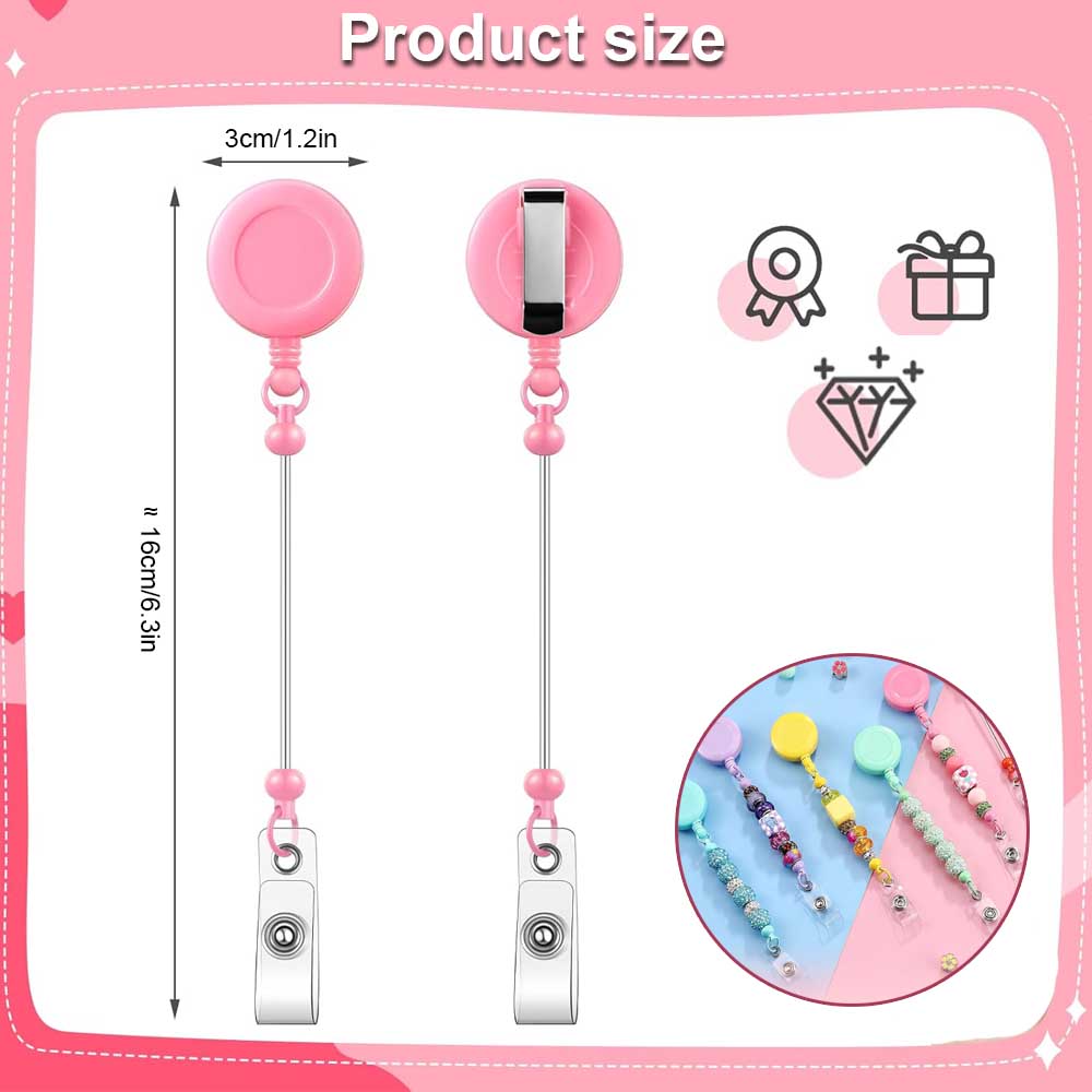 1-3 Pcs Beadable Badge Reels w – Jewelry Making Jewelry recenzja i cena