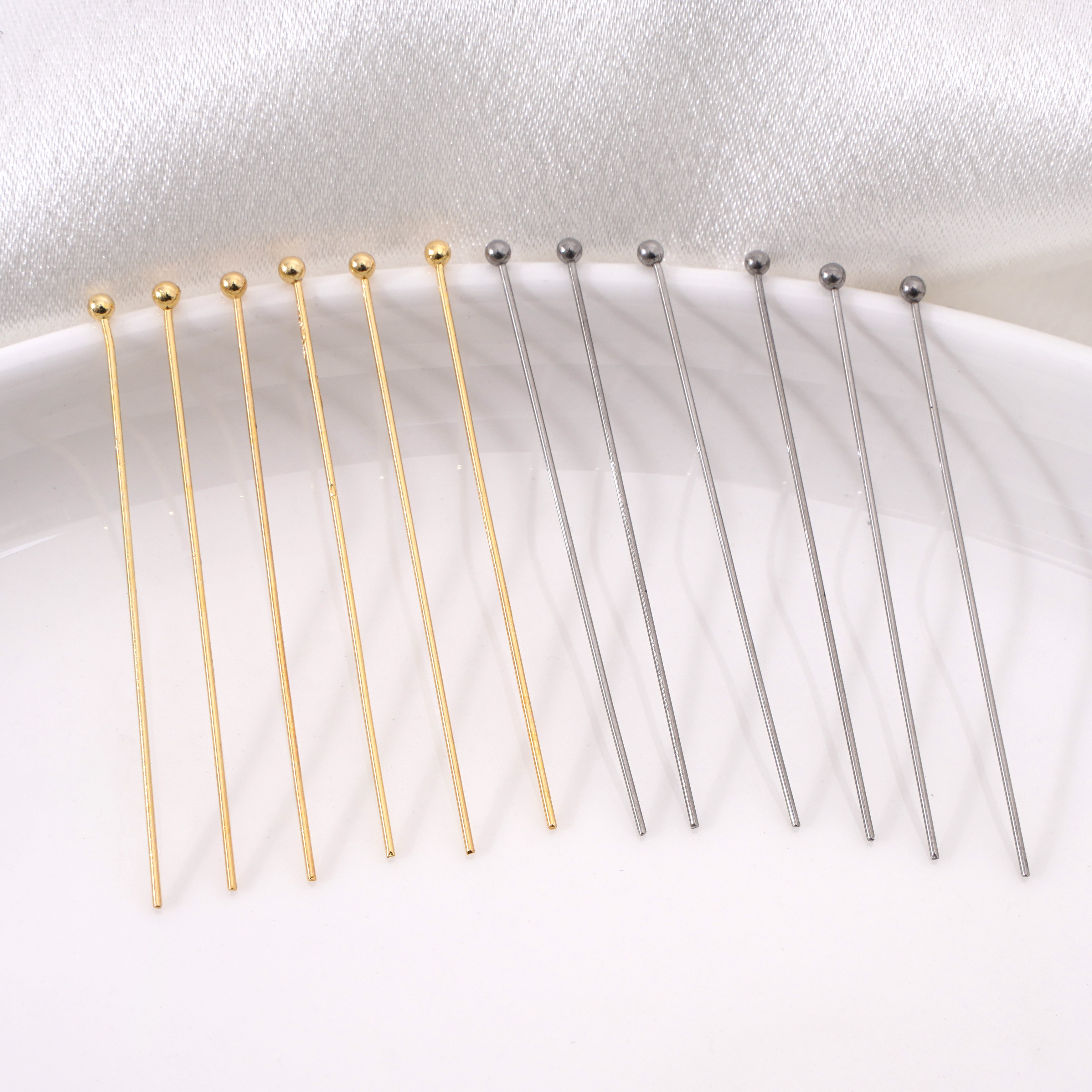 50-100pcs Stainless Steel Rhod – Jewelry Making Head Pins recenzja i cena