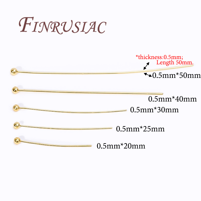 50Pcs 20-50mm Gold Plated Pins – Jewelry Making Head Pins recenzja i cena