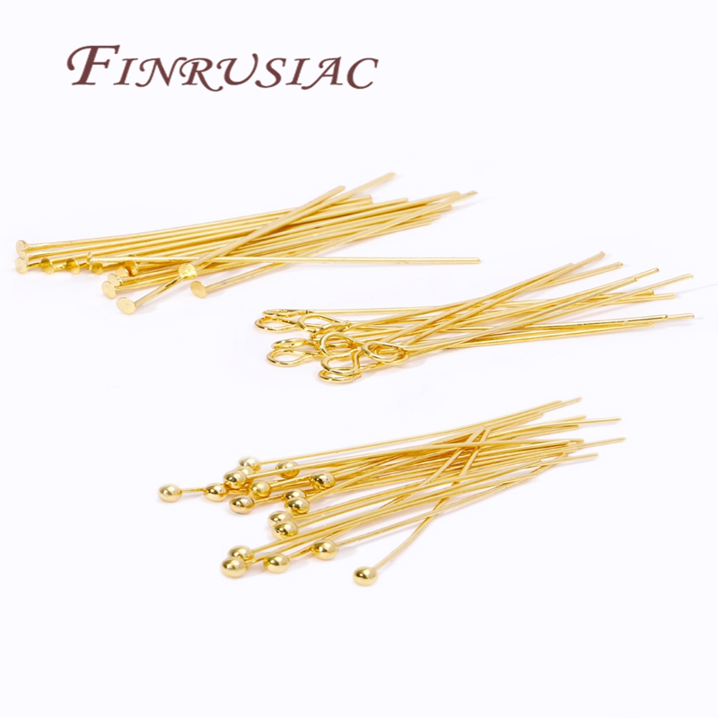 50Pcs 20-50mm Gold Plated Pins – Jewelry Making Head Pins recenzja i cena