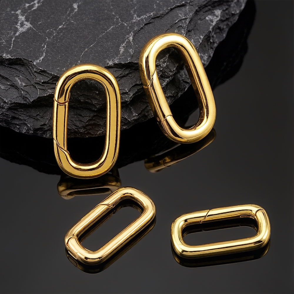 2pcs 18K Gold Plated Filled Ov – Jewelry Making Rings recenzja i cena
