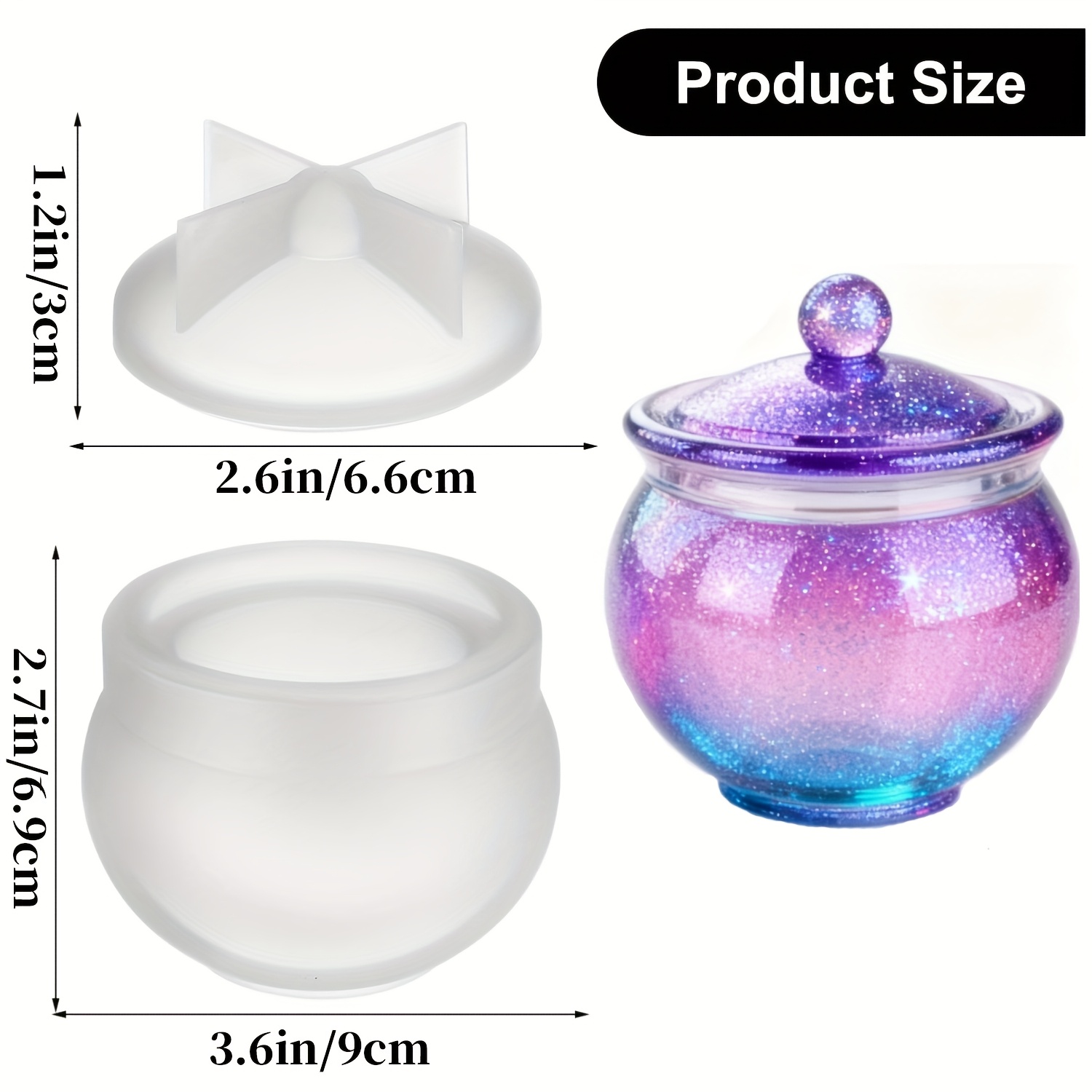 1 set of round resin can molds – Resin Mold Jewelry recenzja i cena
