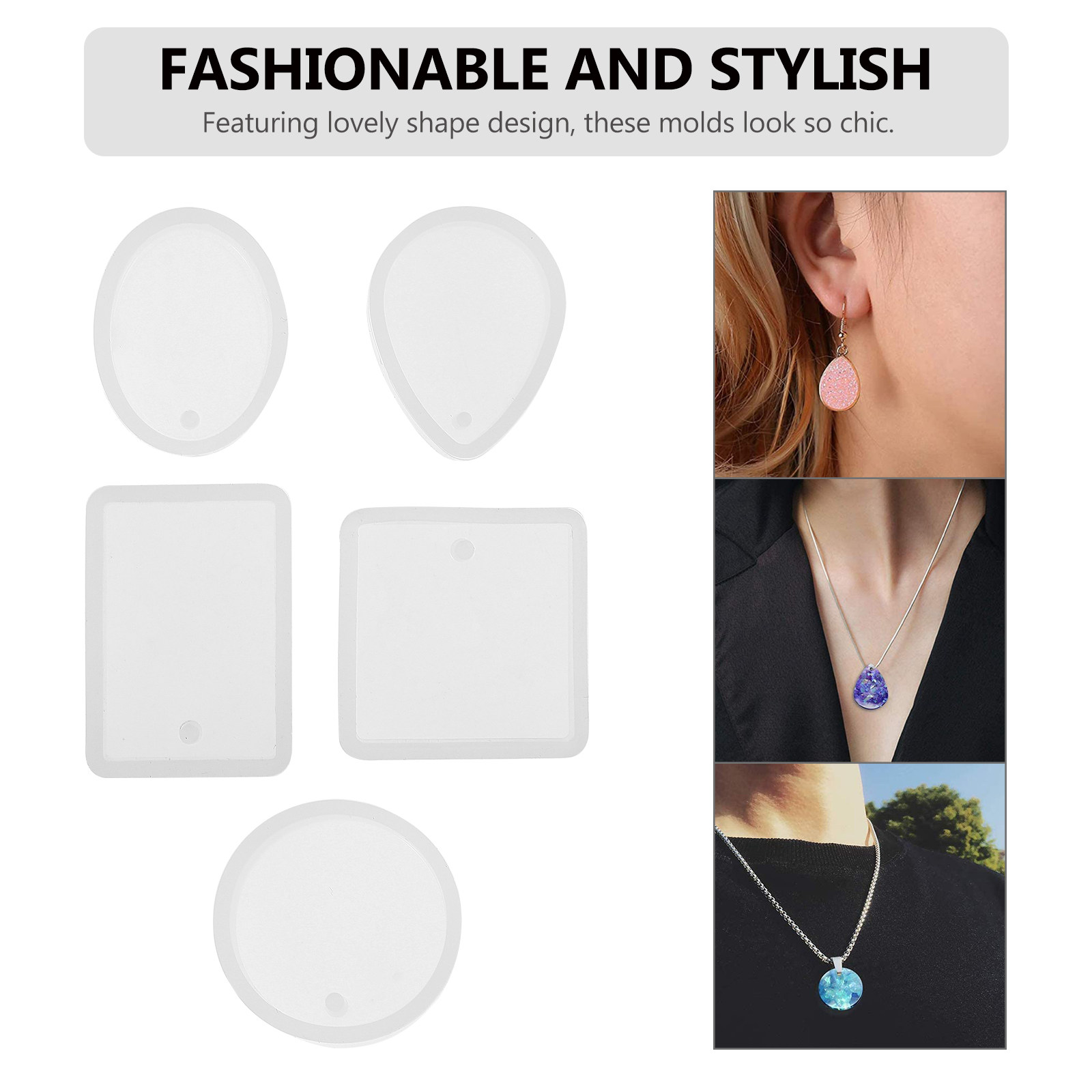 10pcs Pendant Mold Set Silicon – Resin Mold Jewelry recenzja i cena