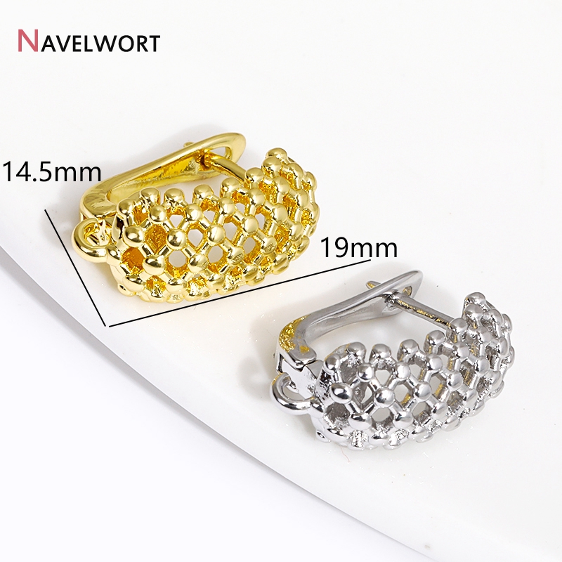 18K Gold Plated Brass  Hollow  – Jewelry Making Supplies recenzja i cena