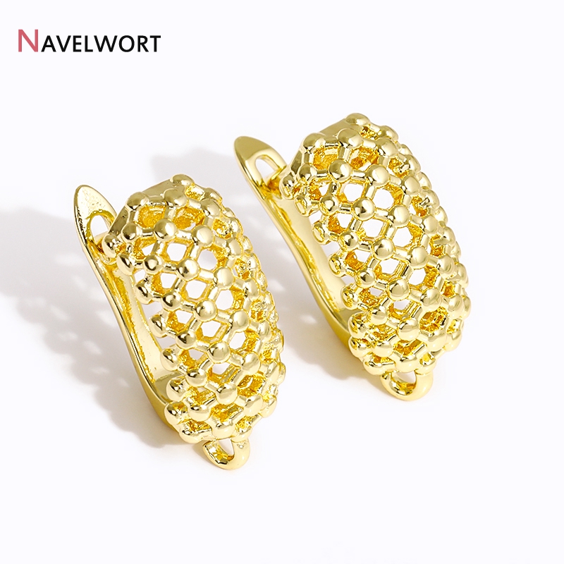 18K Gold Plated Brass  Hollow  – Jewelry Making Supplies recenzja i cena