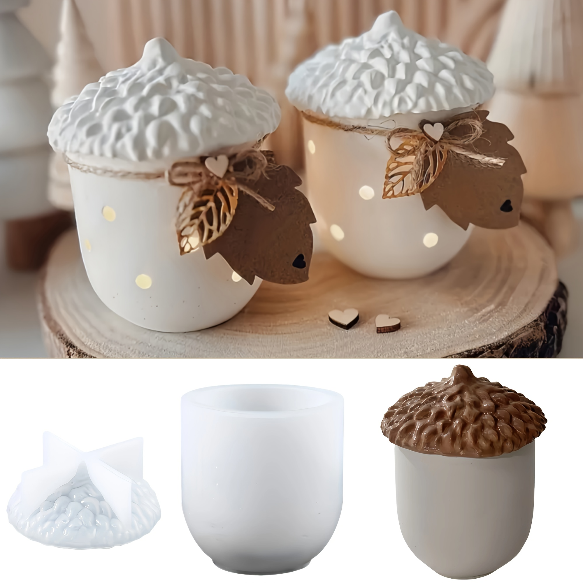 1pc Acorn and Pinecone Jar Sil – Jewelry Making In Clay recenzja i cena