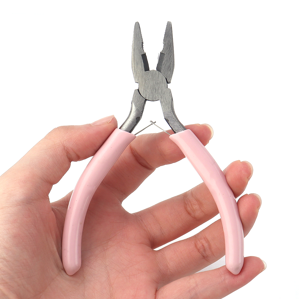 Portable Pink Stainless Steel  – Jewelry Making Pliers Set recenzja i cena