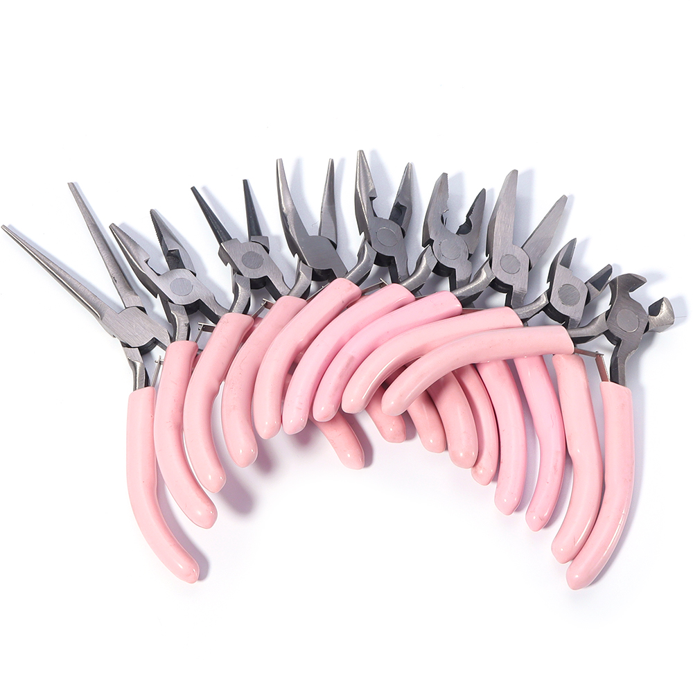 Portable Pink Stainless Steel  – Jewelry Making Pliers Set recenzja i cena