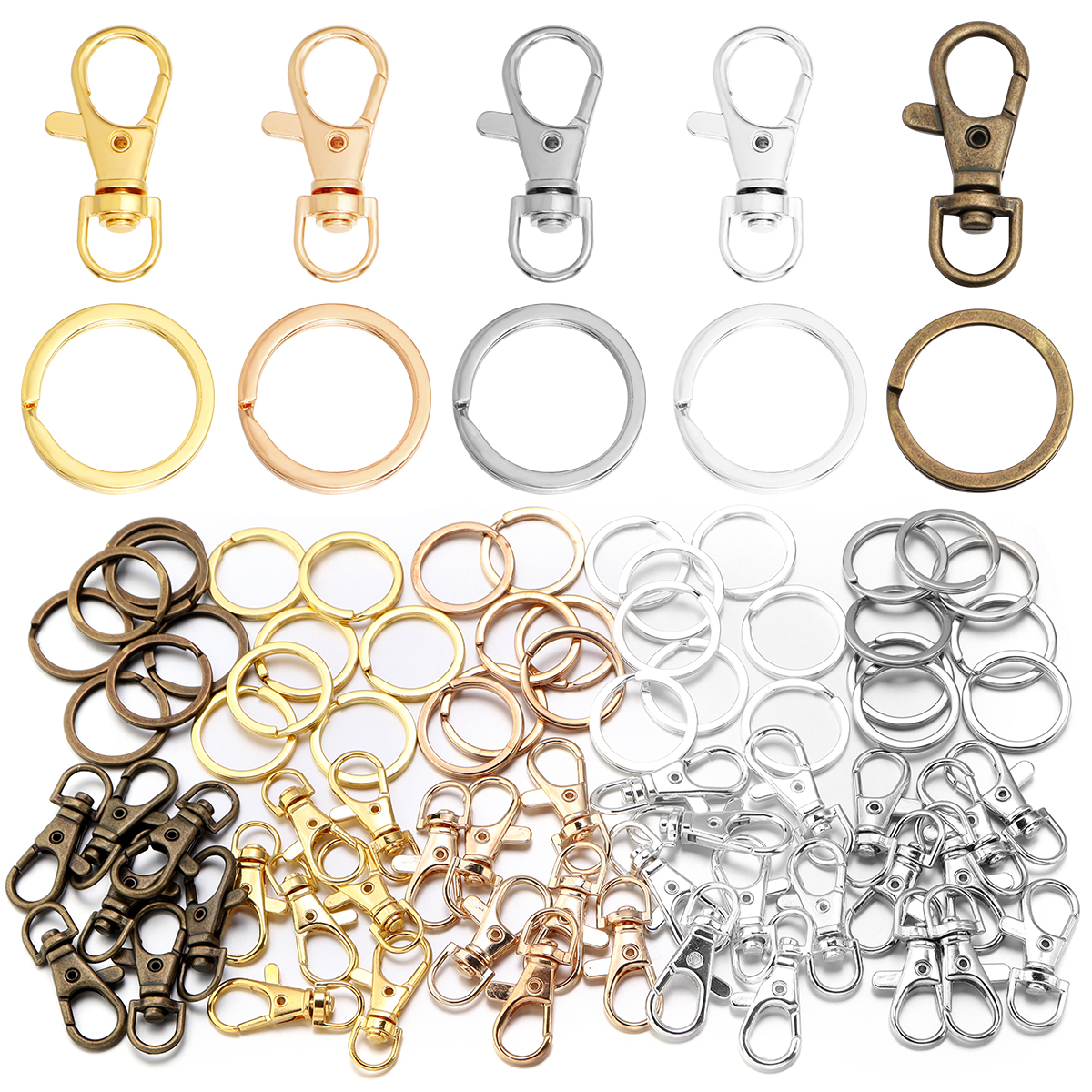 10Sets Alloy Swivel Lobster Cl – Jewelry Making Rings recenzja i cena