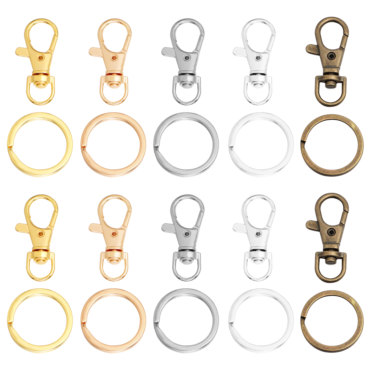 10Sets Alloy Swivel Lobster Cl – Jewelry Making Rings recenzja i cena