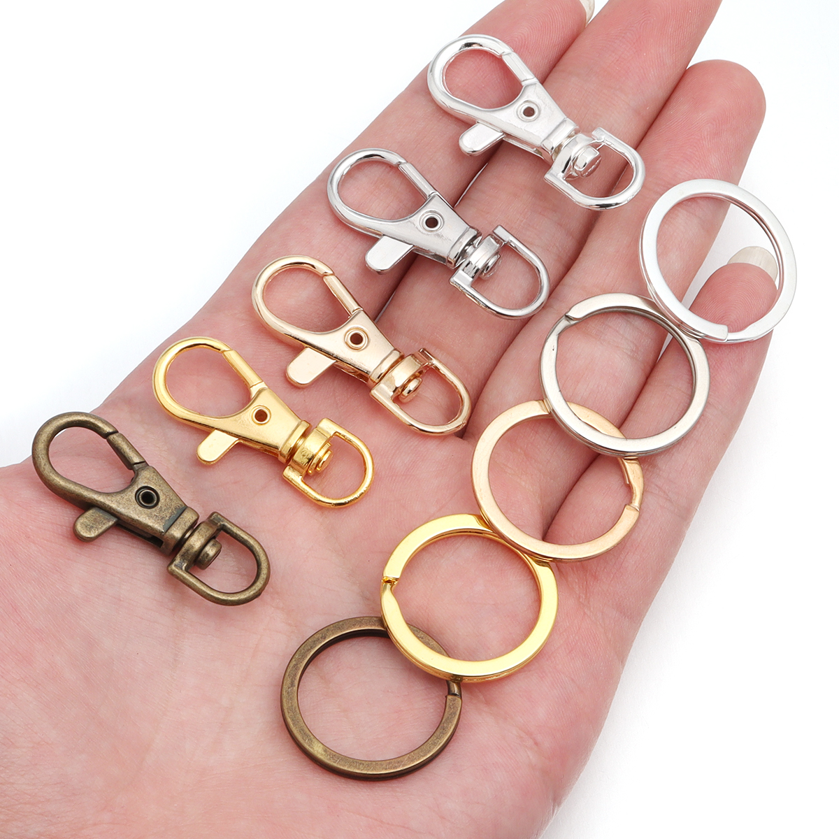 10Sets Alloy Swivel Lobster Cl – Jewelry Making Rings recenzja i cena